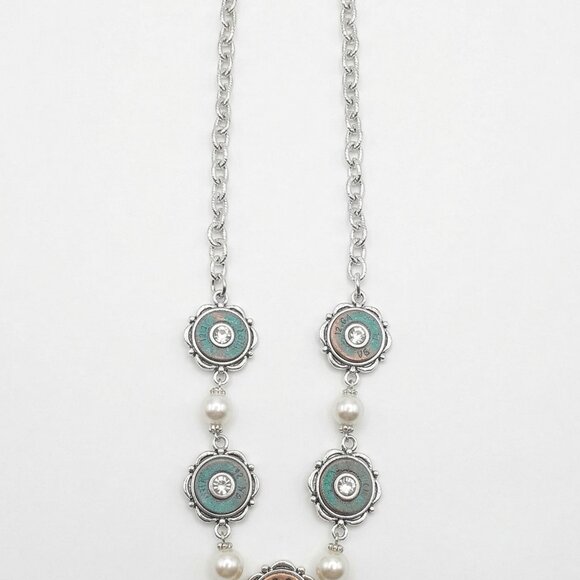 Jewelry - Turquoise Patina Shell Casing Necklace